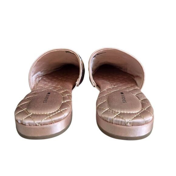 NEW Birdies The Dove Pink Gold Petal Sequin Slip On Mules Size 9 - Picture 10 of 14